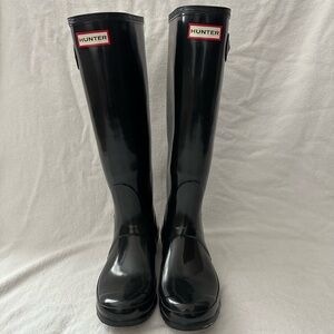 HUNTER-WOMEN’S ORIGINAL TALL GLOSS RAIN BOOTS-8W